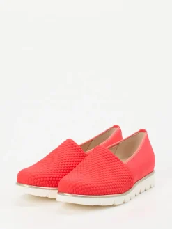 Damen Hassia – Komfort-Slipper aus Textil in Korallrot