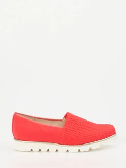 Damen Hassia – Komfort-Slipper aus Textil in Korallrot