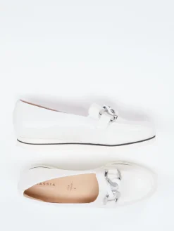 Damen Hassia – Loafer aus Kalbleder Offwhite