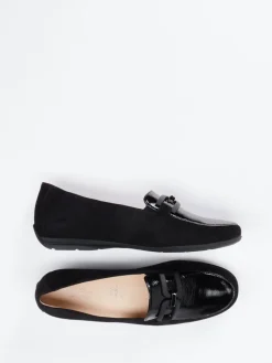 Damen Hassia – Loafer aus Velours- und Lackleder