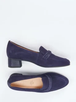 – Loafer aus Veloursleder Dunkel*Hassia