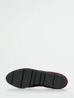 Damen Hassia – Loafer aus Veloursleder in Bordeaux