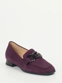 Damen Hassia – Loafer aus Veloursleder in Pflaume