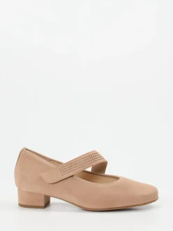 – Mary Jane Pumps aus Veloursleder rosé*Hassia Online