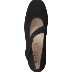 Damen Hassia – Mary Janes aus Veloursleder