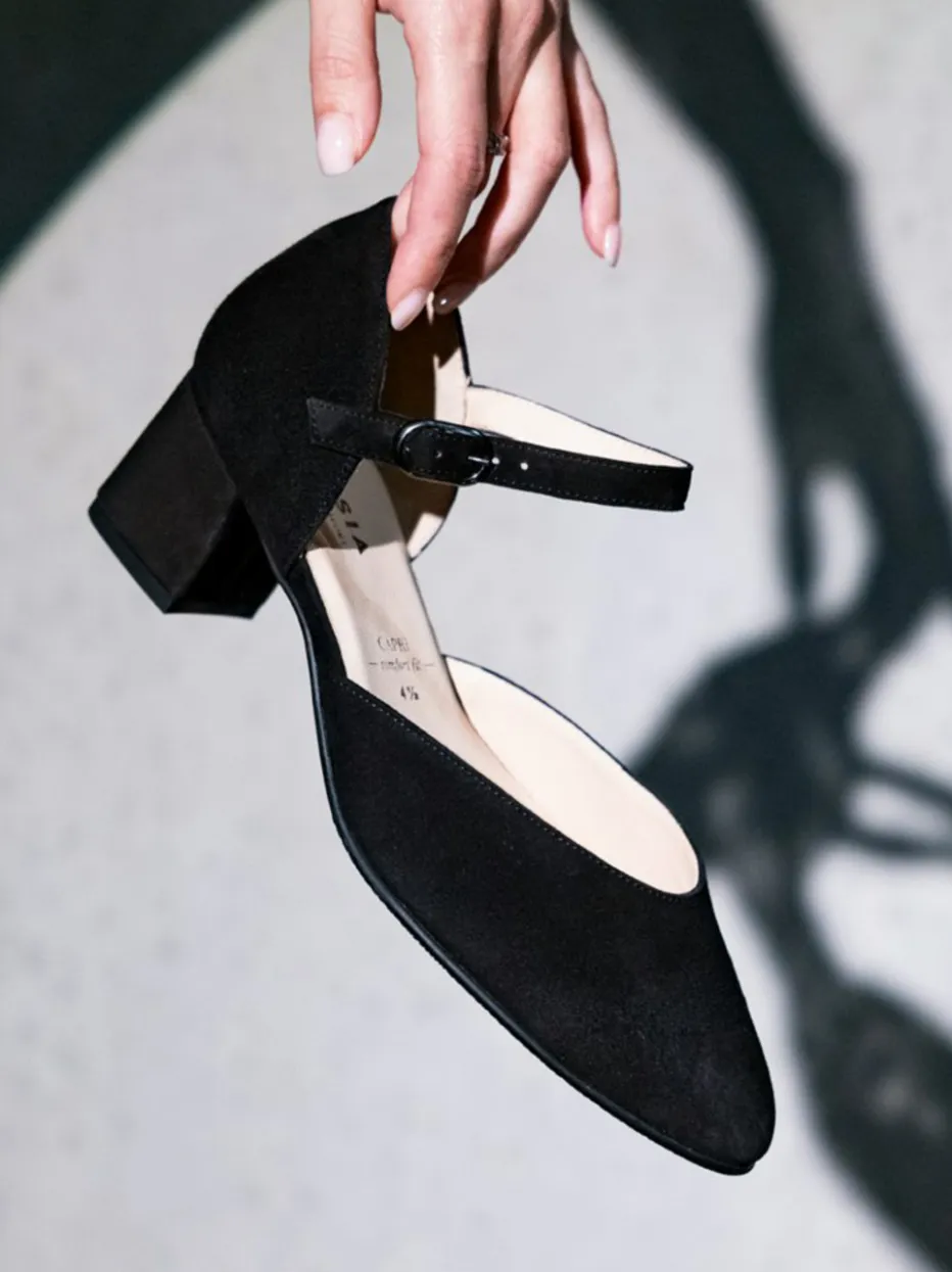 – Mary-Jane-Pumps aus Veloursleder*Hassia Online