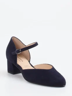 – Mary-Jane-Pumps aus Veloursleder Dunkel*Hassia Discount