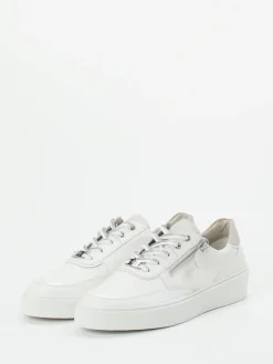 Damen Hassia – Plateau-Sneaker aus Kalbleder in Offwhite