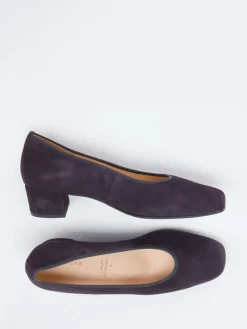 Damen Hassia – Pumps aus Veloursleder in Dunkel