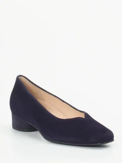 Damen Hassia – Pumps aus Veloursleder Dunkelviolett
