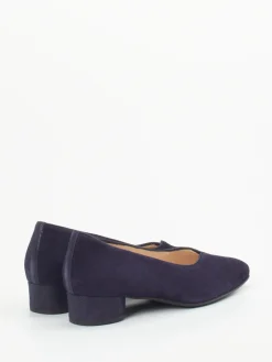 Damen Hassia – Pumps aus Veloursleder Dunkelviolett