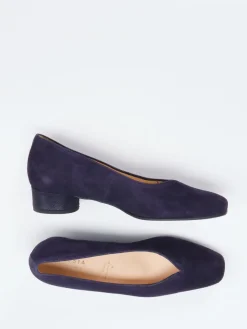 Damen Hassia – Pumps aus Veloursleder Dunkelviolett