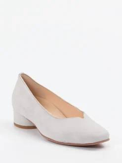 Damen Hassia – Pumps aus Veloursleder in Hell