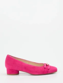 Damen Hassia – Pumps aus Veloursleder in Fuchsia