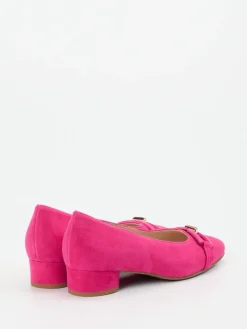 Damen Hassia – Pumps aus Veloursleder in Fuchsia