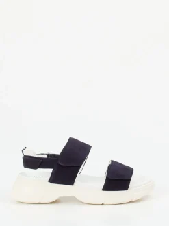 – Sandalen aus Veloursleder in Nacht*Hassia Sale