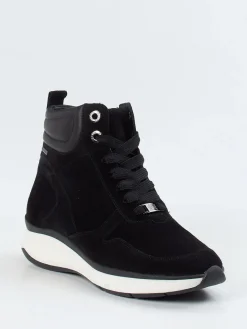 – Schnürstiefelette aus Veloursleder*Hassia Discount