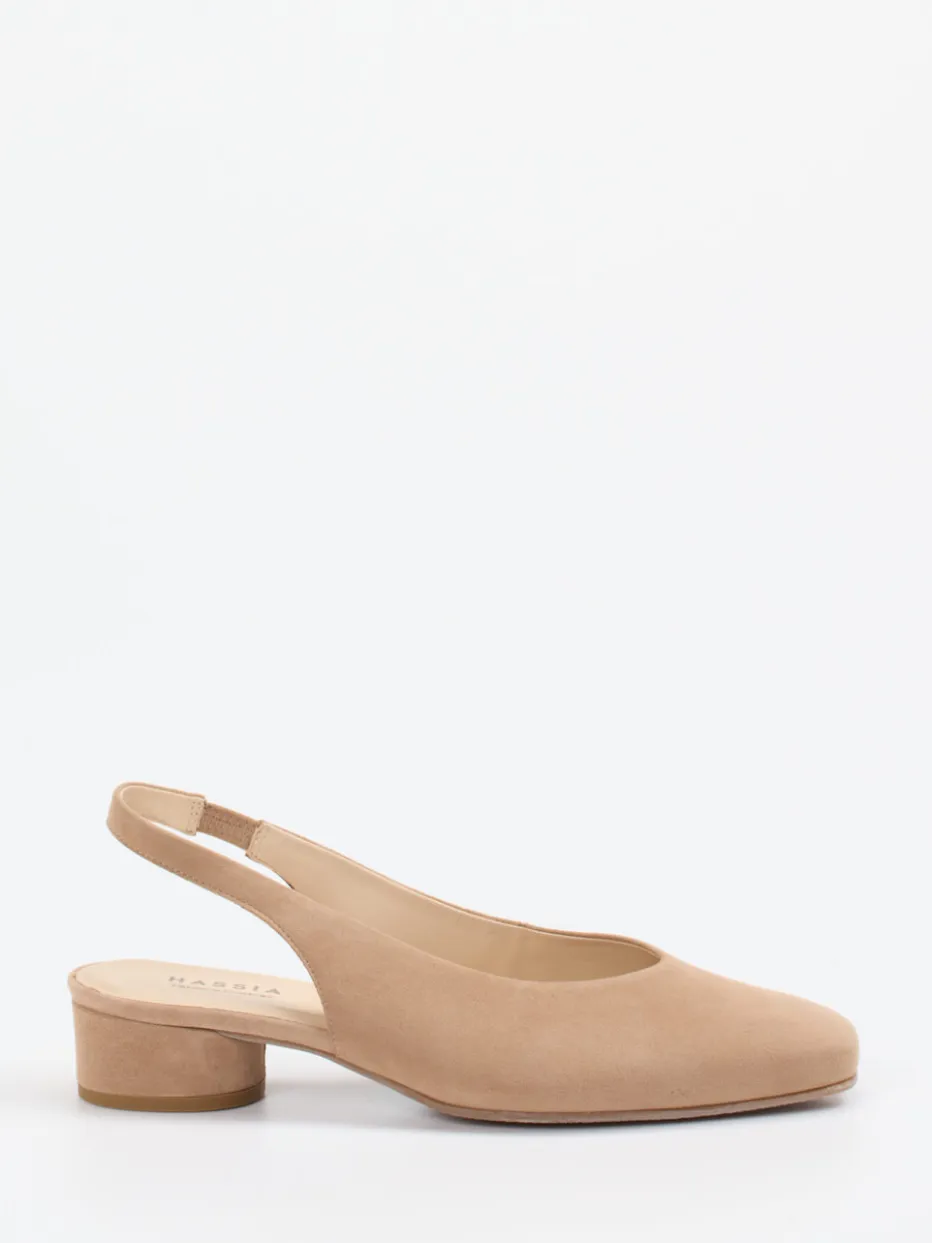 – Slingback-Pumps aus Veloursleder*Hassia Best