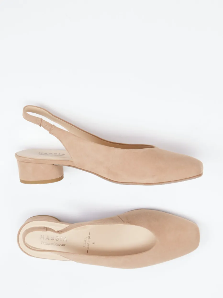 – Slingback-Pumps aus Veloursleder*Hassia Best