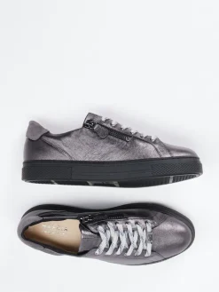 – Sneaker aus Metallicleder in Anthrazit*Hassia Best