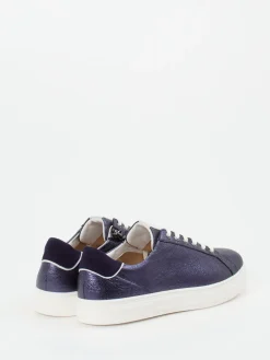 Damen Hassia – Sneaker aus Metallicleder in Dunkel