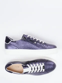 Damen Hassia – Sneaker aus Metallicleder in Dunkel