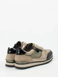 Damen Hassia – Sneaker aus Metallicleder und Velours