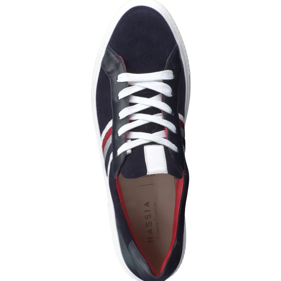 Damen Hassia – Sneaker aus Veloursleder in Dunkel