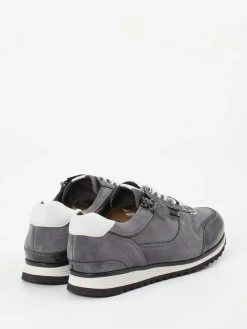 Damen Hassia – Sneaker aus Veloursleder mit Kroko-Details