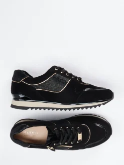 – Sneaker aus Veloursleder in -Gold*Hassia Hot