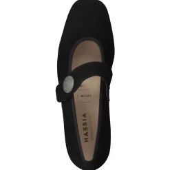 Damen Hassia – Spangenpumps aus Nubukleder