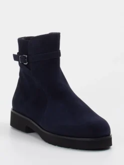 Damen Hassia – Stiefeletten aus Veloursleder Dunkel