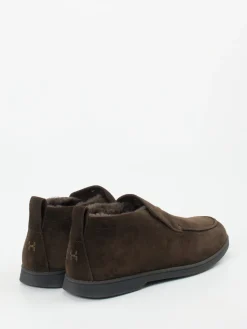 Herren Henderson – Hausschuh aus Veloursleder dunkel