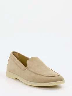 Herren Henderson – Loafer aus Veloursleder in Beige
