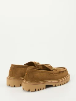 Damen Henderson – Loafer aus Veloursleder cognac