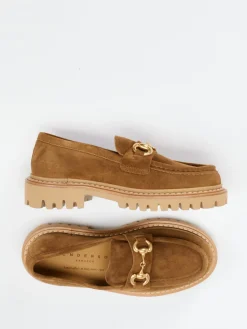 Damen Henderson – Loafer aus Veloursleder cognac