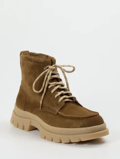 – Schnürboots aus Veloursleder cognac*Henderson New