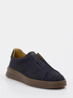 Herren Henderson – Slip-On Sneaker aus Nubukleder dunkel