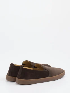 – Slipper aus Veloursleder Dunkel*Henderson Clearance