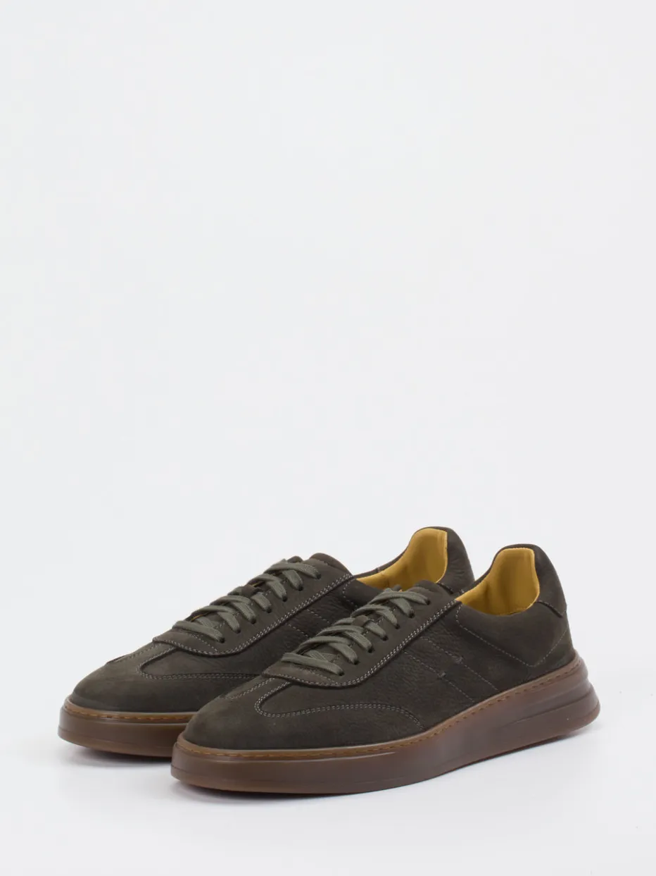 – Sneaker aus Nubukleder Dunkeloliv*Henderson Clearance