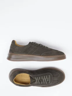 – Sneaker aus Nubukleder Dunkeloliv*Henderson Clearance