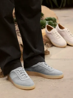 Herren Henderson – Sneaker aus Veloursleder Hell