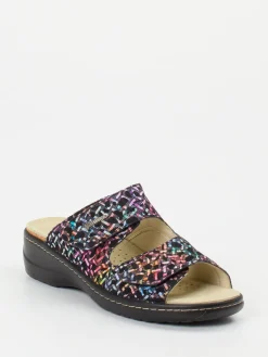 Damen Hickersberger – Komfort-Pantolette aus geprägtem Leder color