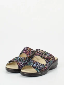 Damen Hickersberger – Komfort-Pantolette aus geprägtem Leder color