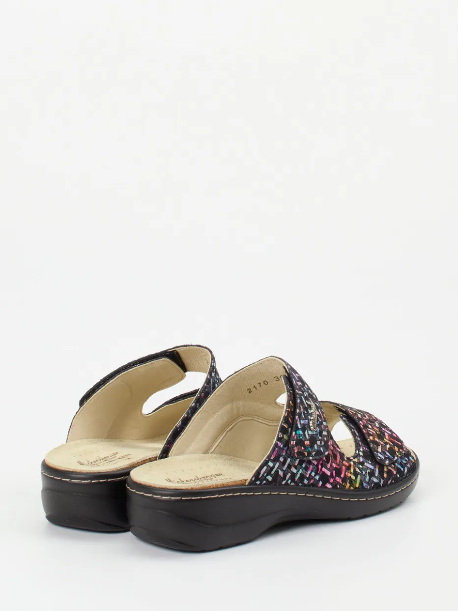 Damen Hickersberger – Komfort-Pantolette aus geprägtem Leder color