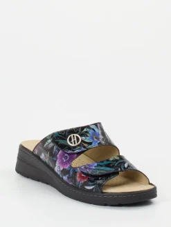 Damen Hickersberger – Komfort-Pantolette aus geprägtem Leder