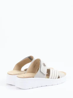 Damen Hickersberger – Komfort-Pantolette aus Veloursleder hell