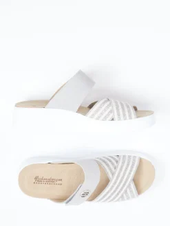 Damen Hickersberger – Komfort-Pantolette aus Veloursleder hell