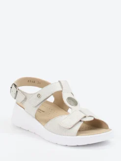 – Komfortsandale aus geprägtem Leder*Hickersberger