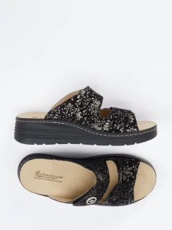 Damen Hickersberger – Pantolette aus geprägtem Leder